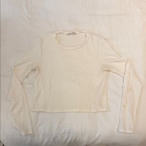 Reformation Jeans Ribbed Long Sleeve Top